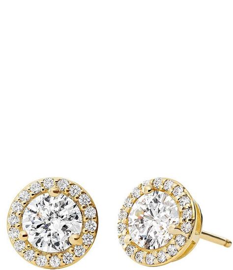 michael kors halo stud earrings